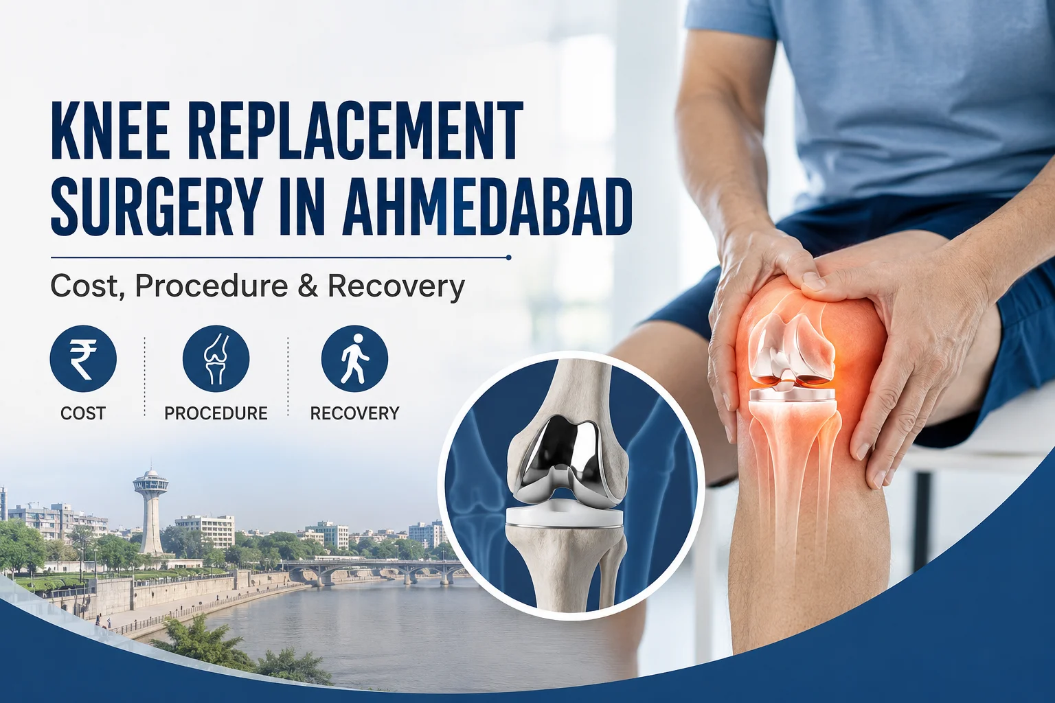 Knee replacement surgery at OrthoSport Hospital Ahmedabad